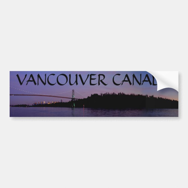 Pegatina Para Coche Regalos de recuerdo de Vancouver Bumper Sticker Va (Frente)