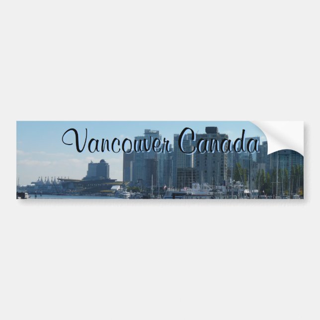 Pegatina Para Coche Regalos de recuerdo de Vancouver Bumper Sticker Va (Frente)