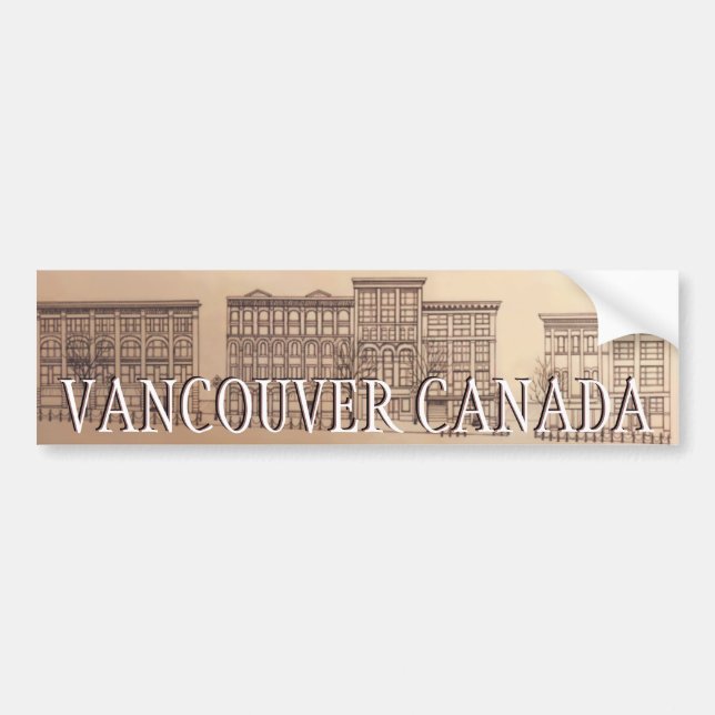 Pegatina Para Coche Regalos de recuerdo de Vancouver Bumper Sticker Va (Frente)
