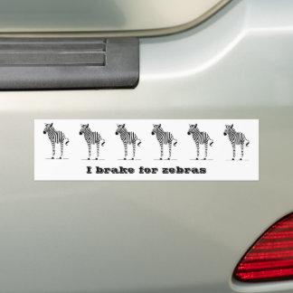 Pegatina Para Coche Regalos de Zebra Lovers