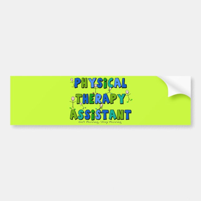 Pegatina Para Coche Regalos del ayudante de la terapia física (Frente)