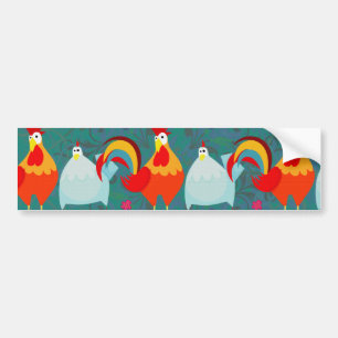 Pegatina Para Coche Regalos enrrollados del animal del campo de pollo