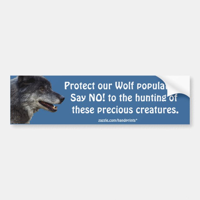 Pegatina Para Coche Regalos motivacionales de Gray Wolf (Frente)