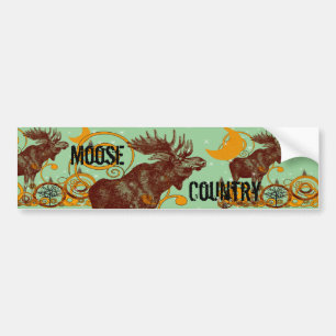 Pegatina Para Coche Regalos Vintage Moose