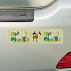 Pegatina Para Coche Regalos y ropa hacia arriba