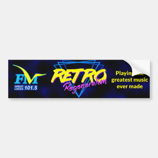 Pegatina Para Coche Regeneración retra - demostración de radio 80s de