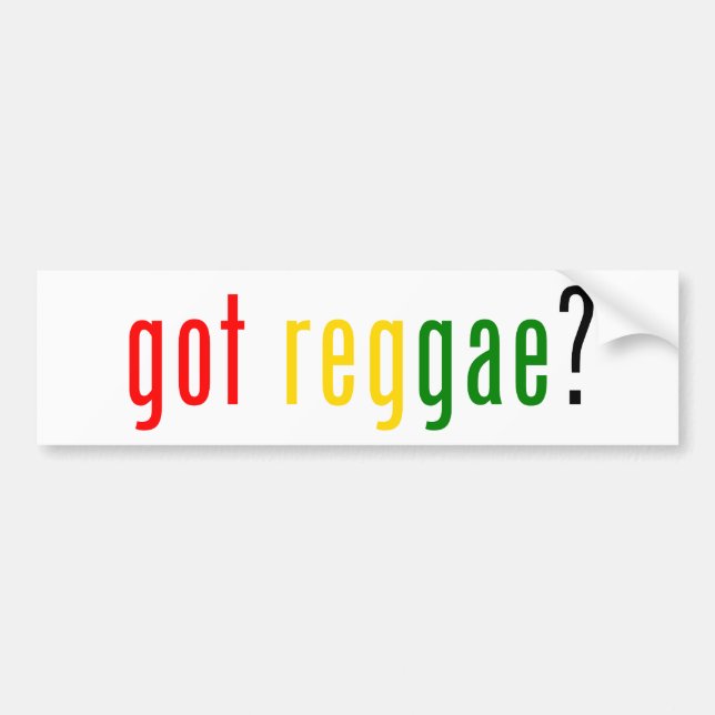 Pegatina Para Coche ¿reggae conseguido? (Frente)