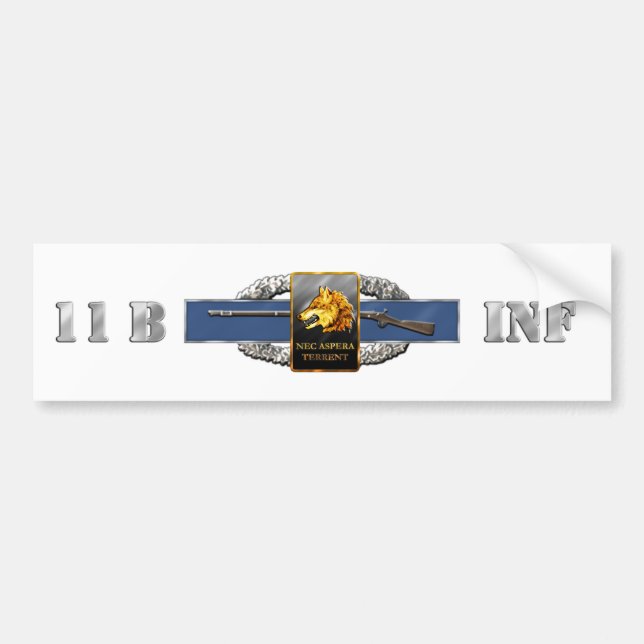 Pegatina Para Coche regimiento de infantería 11B 27mo (Frente)