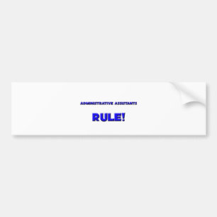 Pegatina Para Coche ¡Regla de los ayudantes administrativos!