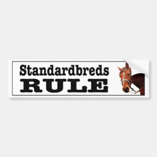 Pegatina Para Coche Regla de Standardbreds para los amantes del