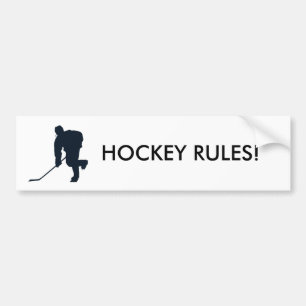 PEGATINA PARA COCHE ¡REGLAS DEL HOCKEY!