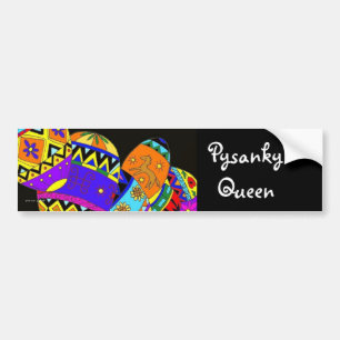 Pegatina Para Coche Reina de Pysanky