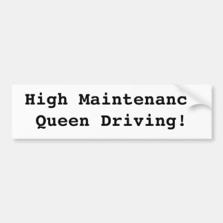 Pegatina Para Coche Reina del alto mantenimiento (pegatina para el