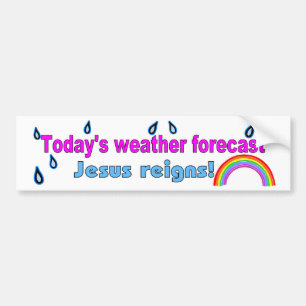 Pegatina Para Coche Reinados de hoy de Jesús del pronóstico