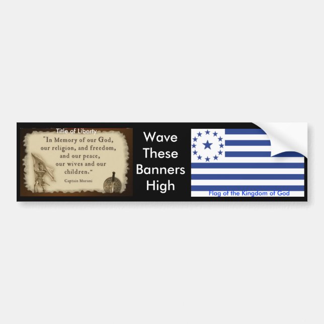 Pegatina Para Coche Reino de dios bumper2 (Frente)