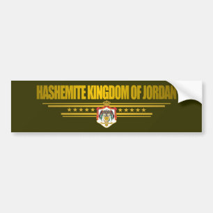 Pegatina Para Coche Reino de la bandera de Jordania