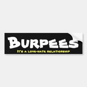 Pegatina Para Coche Relación del amor/del odio de Burpees