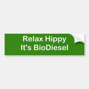 Pegatina Para Coche Relaje al hippy que es biodiesel
