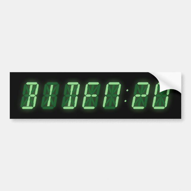Pegatina Para Coche Reloj digital Joe Biden 2020 (Frente)