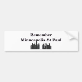 Pegatina Para Coche Remember Minneapolis & St. Paul