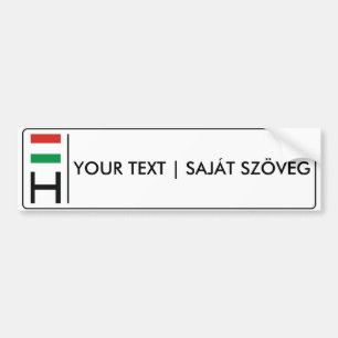 Pegatina Para Coche Rendszámtábla húngaro del magyar de la placa el