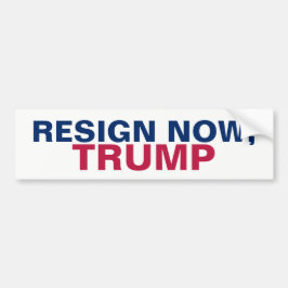 Pegatina Para Coche Renuncia ahora, resistencia anti Trump