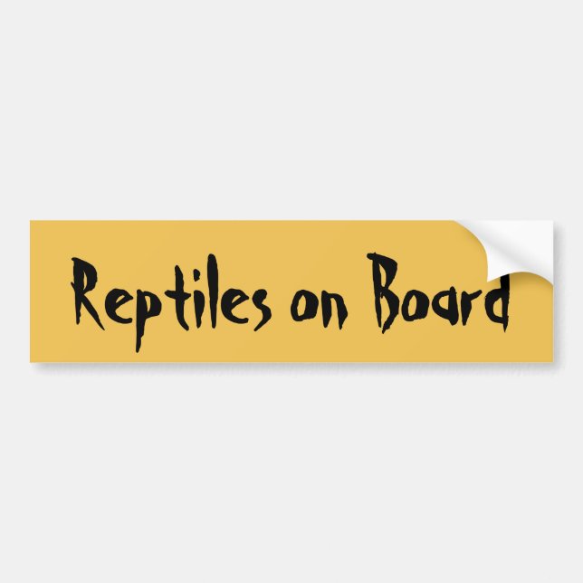 Pegatina Para Coche Reptiles a bordo (Frente)