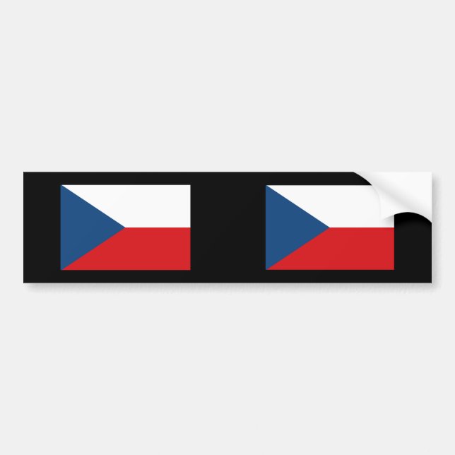 Pegatina Para Coche República del theech, Checa (Frente)