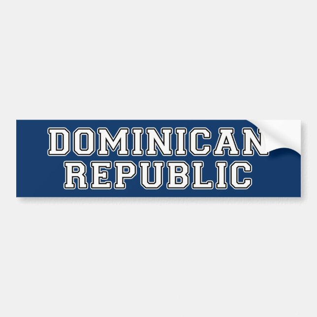 Pegatina Para Coche República Dominicana (Frente)