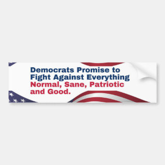 Pegatina Para Coche Republican Sticker Anti-Democrat Message