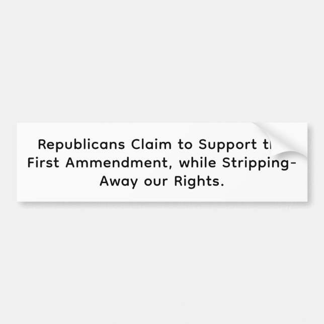 Pegatina Para Coche Republican Violate Our Rights Hankamer Artjunkhaus (Frente)