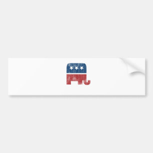 Pegatina Para Coche republicano animal del elefante de la elección