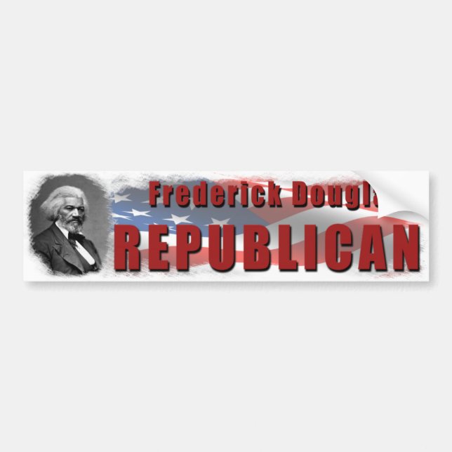 Pegatina Para Coche Republicano de Frederick Douglass (Frente)