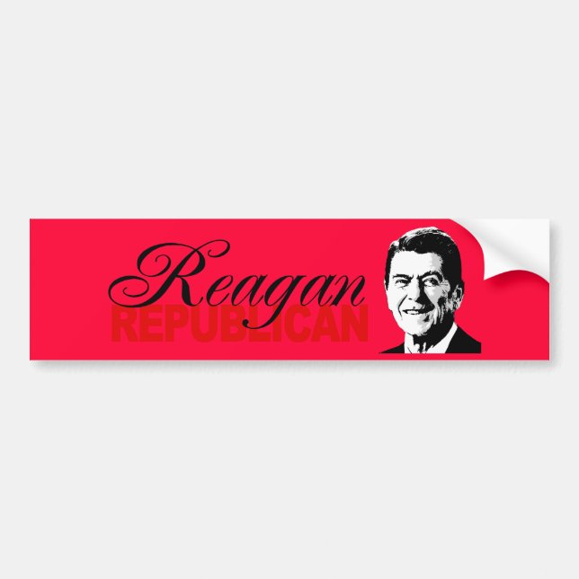 PEGATINA PARA COCHE REPUBLICANO DE REAGAN (Frente)