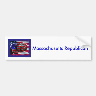 Pegatina Para Coche republicano, republicano de Massachusetts
