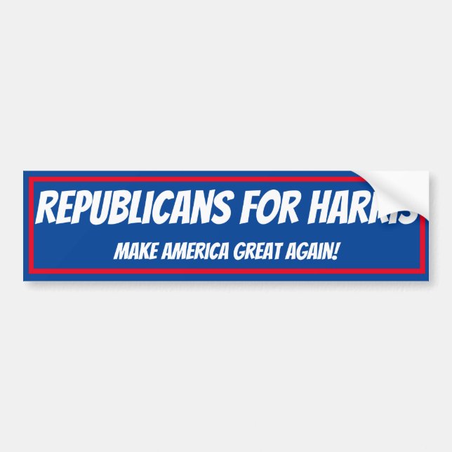 Pegatina Para Coche Republicanos con stickers de parachoques para harr (Frente)