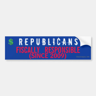 Pegatina Para Coche Republicanos fiscal responsables