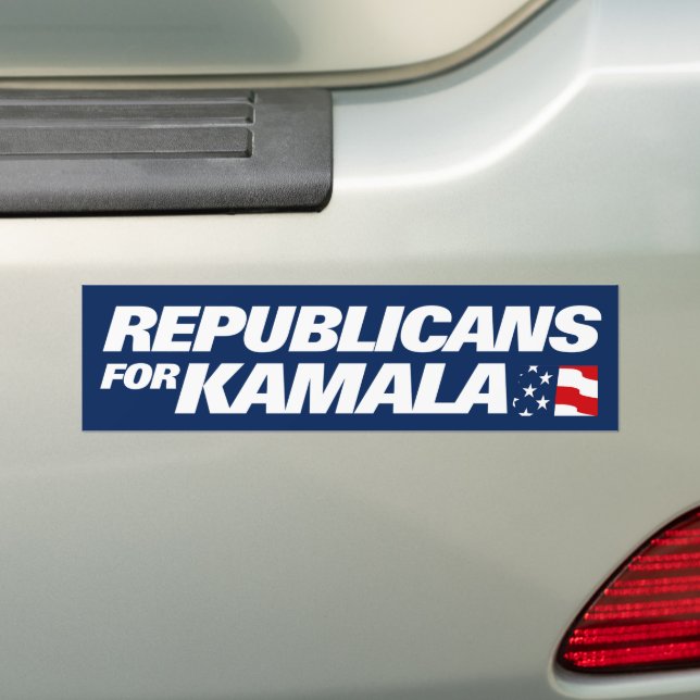Pegatina Para Coche Republicanos por Kamala Harris 2024 (en coche)