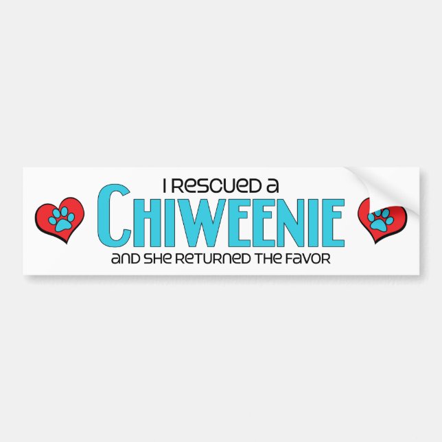 Pegatina Para Coche Rescaté un diseño (femenino) de la adopción del (Frente)