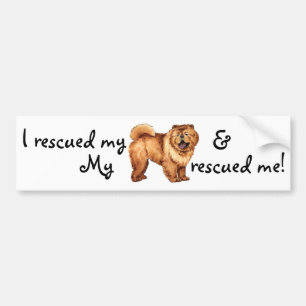 Pegatina Para Coche Rescue Chow Chow