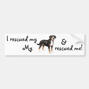 Pegatina Para Coche Rescue Entlebucher Mountain Dog