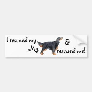 Pegatina Para Coche Rescue Gordon Setter