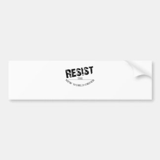 Pegatina Para Coche Resista el nuevo orden mundial
