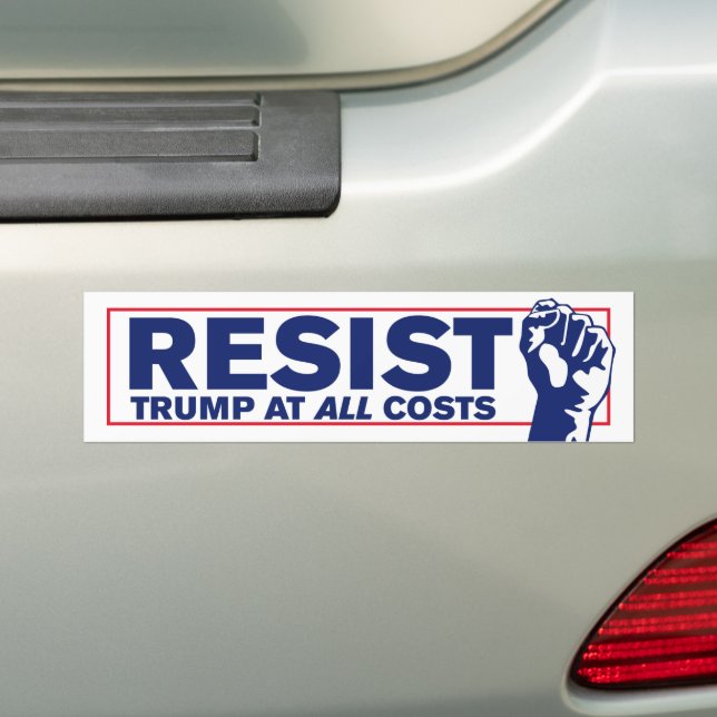 Pegatina Para Coche Resistir a Trump contra Trump (en coche)