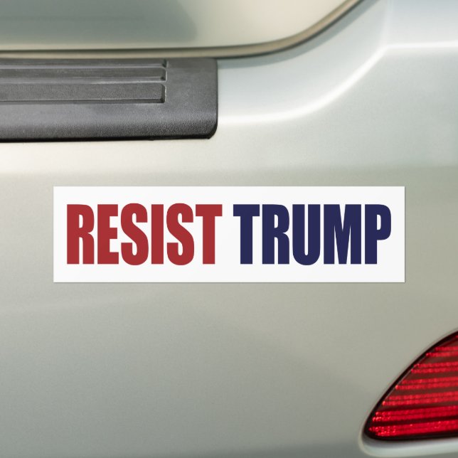 Pegatina Para Coche Resistir al presidente Trump - Anti Trump (en coche)