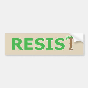 Pegatina Para Coche RESISTIR - Versión ecológica