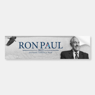 Pegatina Para Coche RESTABLECIMIENTO AMÉRICA de Ron Paul 2012 AHORA