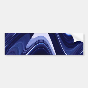 Pegatina Para Coche Resumen azul Arte moderno contemporáneo