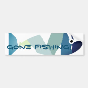 Pegatina Para Coche Resumen Pescado Azul Natación