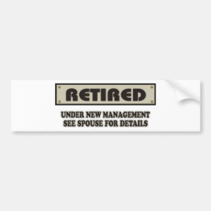 Pegatina Para Coche RETIRADO. Bajo nueva gestión